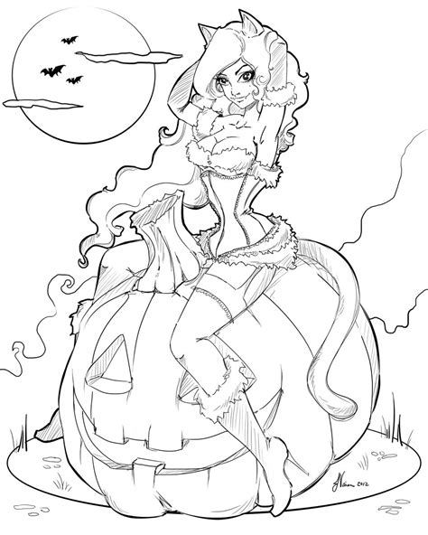 line work halloween 2012 by noflutter on deviantart