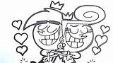 Coloring Fairly Oddparents sketch template