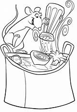 Coloring Soup Pages Ratatouille Printable Chef Making Getcolorings Print Getdrawings sketch template