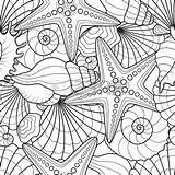 Mandalas Starfish Niños sketch template