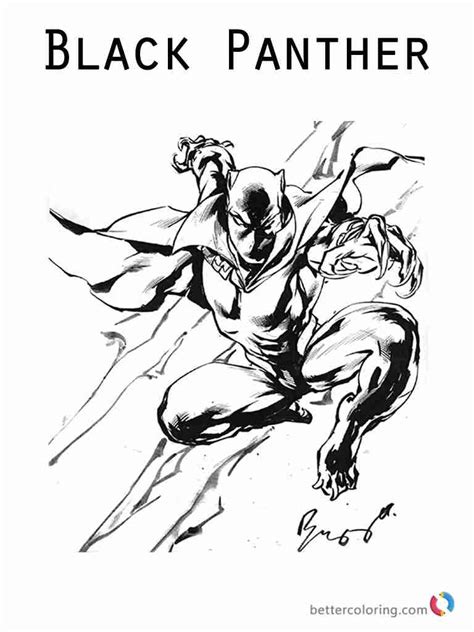 black panther coloring pages  getdrawings