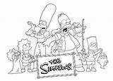 Simpsons Coloring4free Colorir Marge Ausmalbilder Imprimir Futurama sketch template