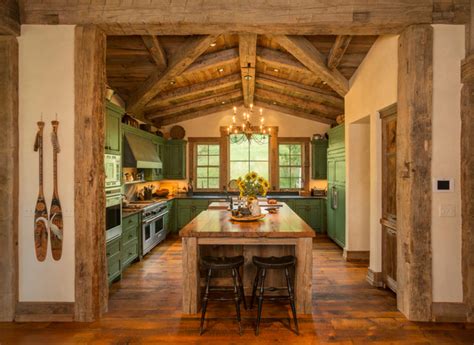 homestead pioneer ranch rustic kitchen denver