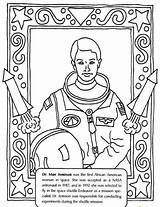 Jemison Inventors Printable American Astronaut Americans Harlem Mlk sketch template