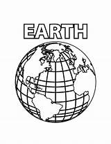 Earth Coloring Kids Pages Printable Planet Bestcoloringpagesforkids sketch template