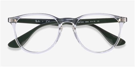 ray ban rb7046 round clear green frame glasses for women eyebuydirect
