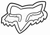 Logo Drawing Fox Racing Draw Drawings Head Step Tattoo Choose Board Clipartmag Easy sketch template