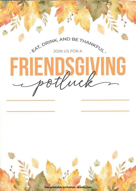 thanksgiving invitation templates  word resource maps