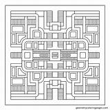 Circuits Mandalas Disenos sketch template