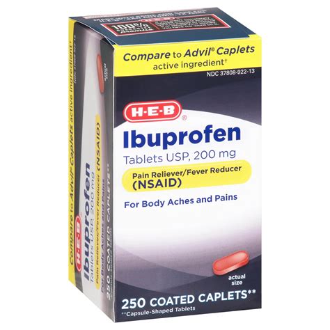 ibuprofen  mg brown caplets shop pain relievers