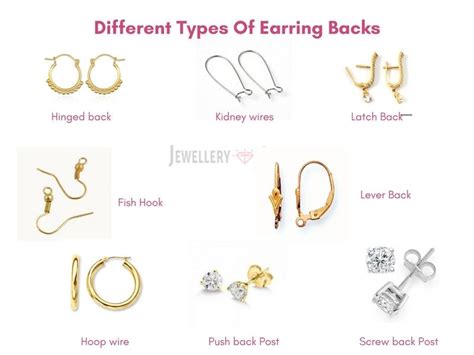types  earring backs tips  avoid losing earrings