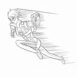 Tracer Lineart sketch template