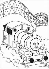 Coloring Thomas Tank Engine Pages Print Kids sketch template