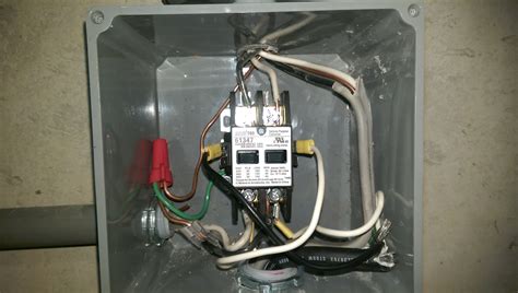 electrical correct wiring  float switch   pole contactor