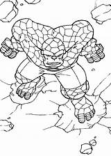 Coloring Pages Fantastic Four Thing Kids Book Marvel Sheets Colouring Spiderman Printable Mandala Heroes Coloriage Info Superheroes Hellokids Getdrawings Easter sketch template
