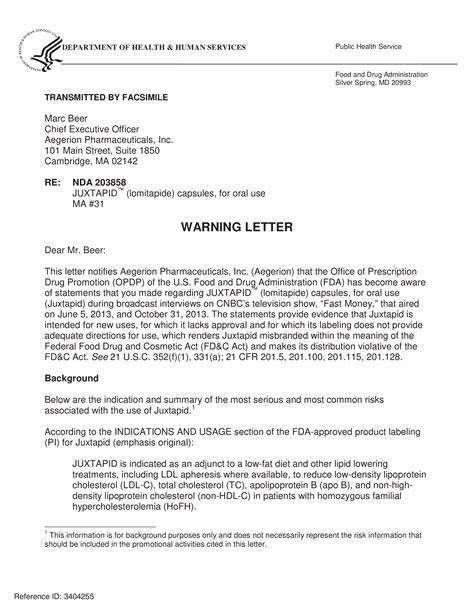 safety warning letter sample templates  allbusinesstemplatescom