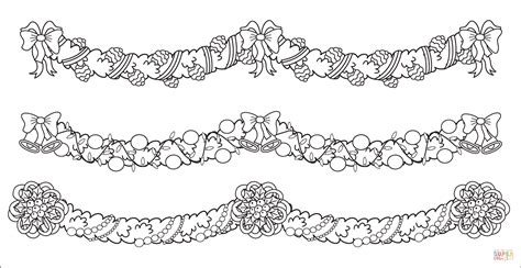 christmas borders coloring page  printable coloring pages