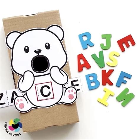 bear alphabet matching chanafavors