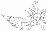 Pokemon Mega Coloring Pages Rayquaza Sceptile Treecko Print Getcolorings Mewtwo Color sketch template