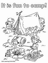 Camping Coloring Pages Summer Kids Sheets Fun Reading Theme Camp Tent Preschool School Drawing Preschoolers Color Activities Toddlers Printables Printable sketch template
