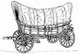 Wagon Covered West Old Wagons Clipart Trail Oregon Coloring Pioneer Clip Pages American Cliparts Printable Frontier Template List Search Going sketch template