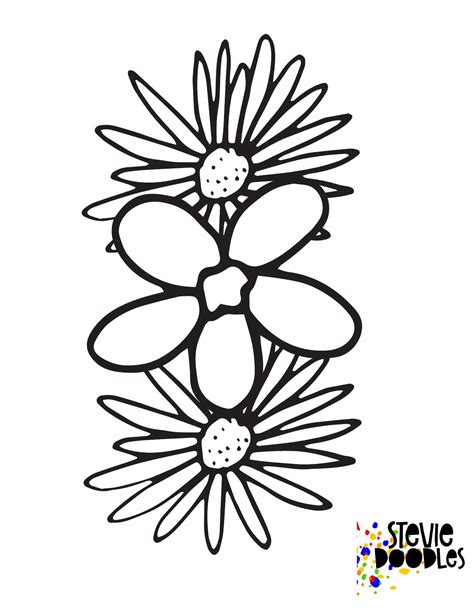 simple flower pages   hands stevie doodles