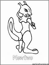 Mewtwo Procoloring sketch template
