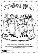 Coloring Pages Jacob His Sons Parshat Kids Twelve Blesses Torah Vayigash Printable Template sketch template