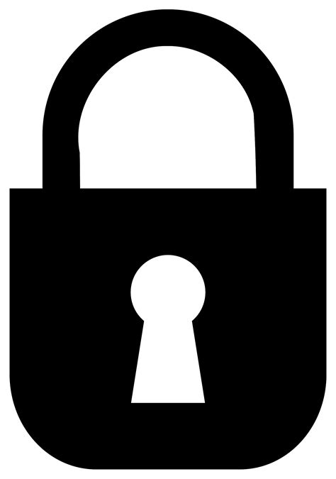 clipart padlock monochrome lock icon vector png transparent png