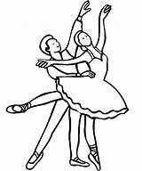 Danza Profesiones Dibujo Dancing Plantilla Imágen sketch template