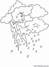 Coloring Rain Pages Storm Cloud Lightning Weather Clouds Color Drawing Cartoon Stratus Printable Getdrawings Designlooter Clip Getcolorings Comments 98kb Clipart sketch template