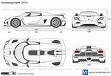 Agera Koenigsegg Drawing Coloring Template Vector sketch template