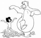 Baloo Mowgli Giungla Orso Dancing Rapunzel Shere Raskrasil sketch template