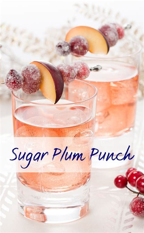 sparkling sugar plum punch recipe holiday drink recipes