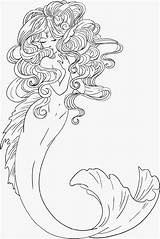 Coloring Pages Printable Mermaids Mermaid Adults Drawing Sheets Print Kids Book Tattoo Getdrawings Cliparts Popular Flower Real Coloringhome sketch template