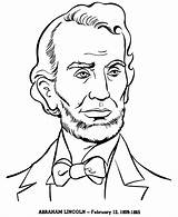 Lincoln Coloring Abraham Pages 1809 1865 Kids sketch template