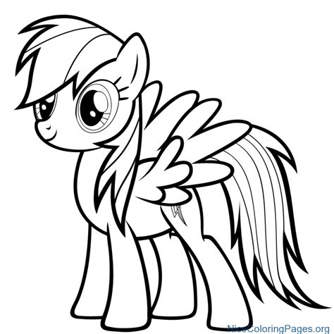 pony rainbow dash coloring pages    clipartmag