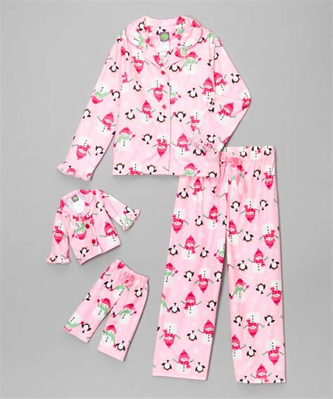 dollie  pink snowman pajama set doll outfit girls doll clothes kids outfits girl outfits