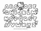 Kitty Hello Printables Coloring Pages Abc Alphabet Tulamama Letter sketch template