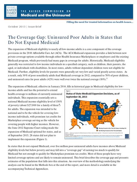 kaiser family foundation report medicaid patient protection
