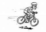 Fahrrad Fahren Malvorlage Ausmalbild sketch template