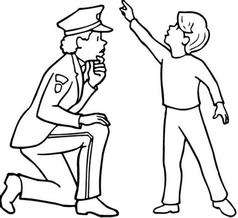 police woman coloring pages