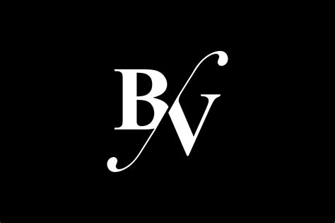 bv monogram logo design  vectorseller thehungryjpegcom
