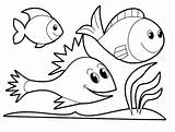 Ocean Coloring Printable Pages Animals Kids sketch template