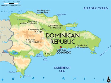 road map  dominican republic  dominican republic road maps