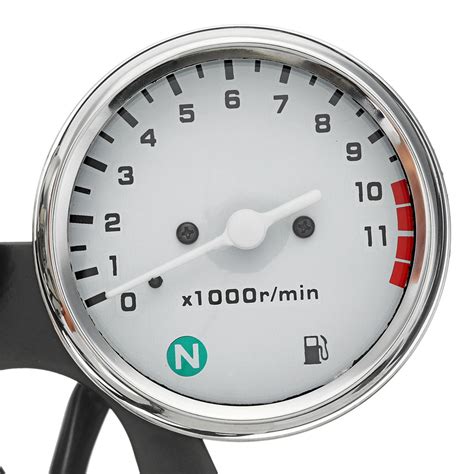 universal motorcycle speedometer odometer tachometer gauge kit kmh mph cafe racer bobber