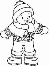 Coloriage Habits Garcon Bambino Colorare Vestiti Invernali Fun Entibiar Kid sketch template