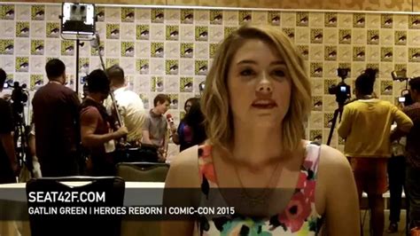 Gatlin Green Heroes Reborn Comic Con 2015 Interview Youtube