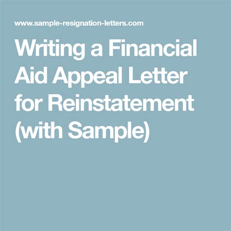 writing  simple financial aid request letter  sample financial
