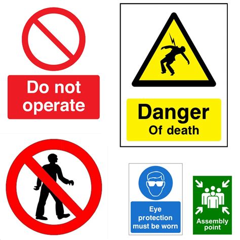 health  safety signs clipart